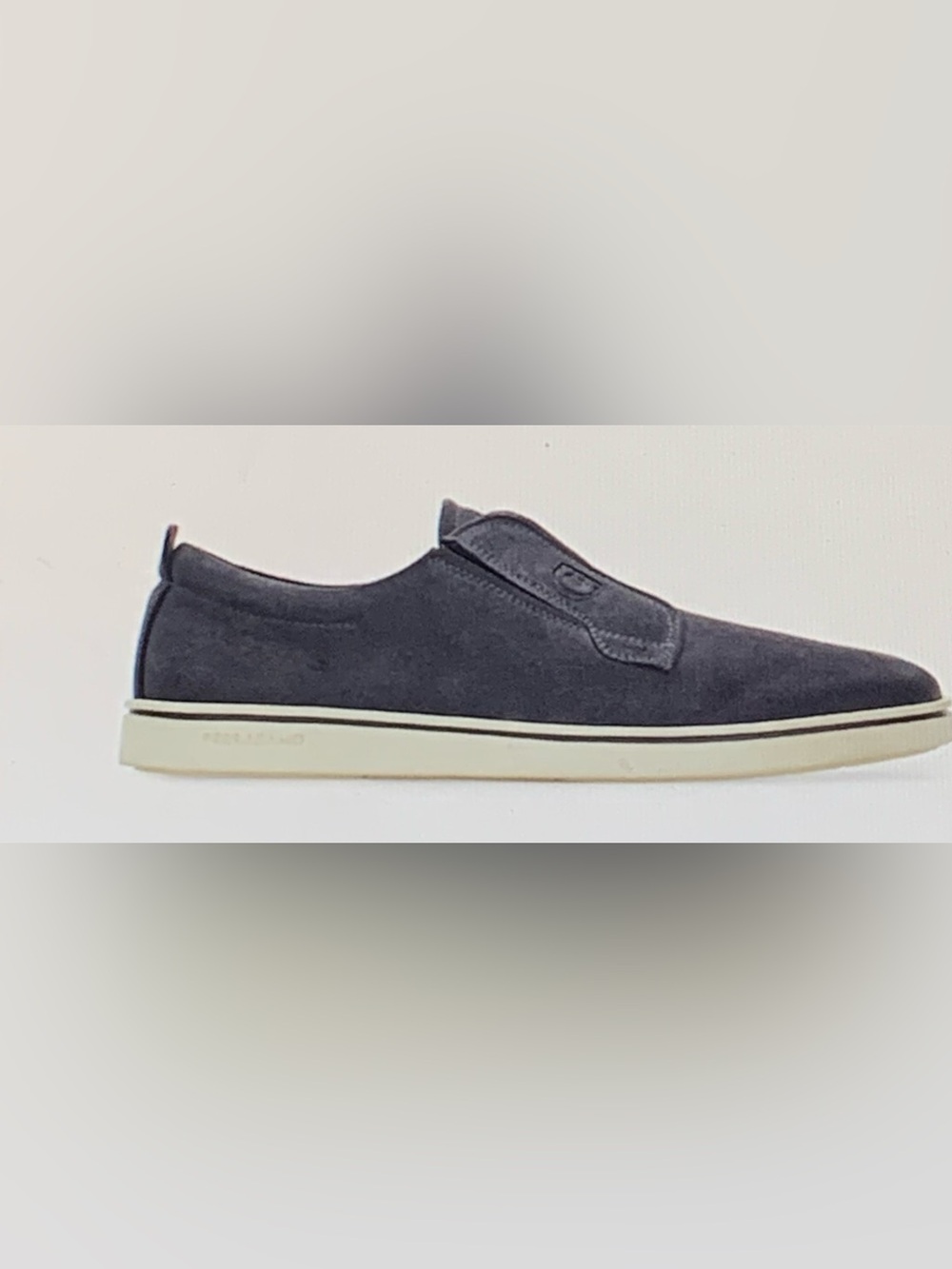 Salvatore Ferragamo shoes Men's sz 10 “Derby Slip-On” Suede Loafer gray